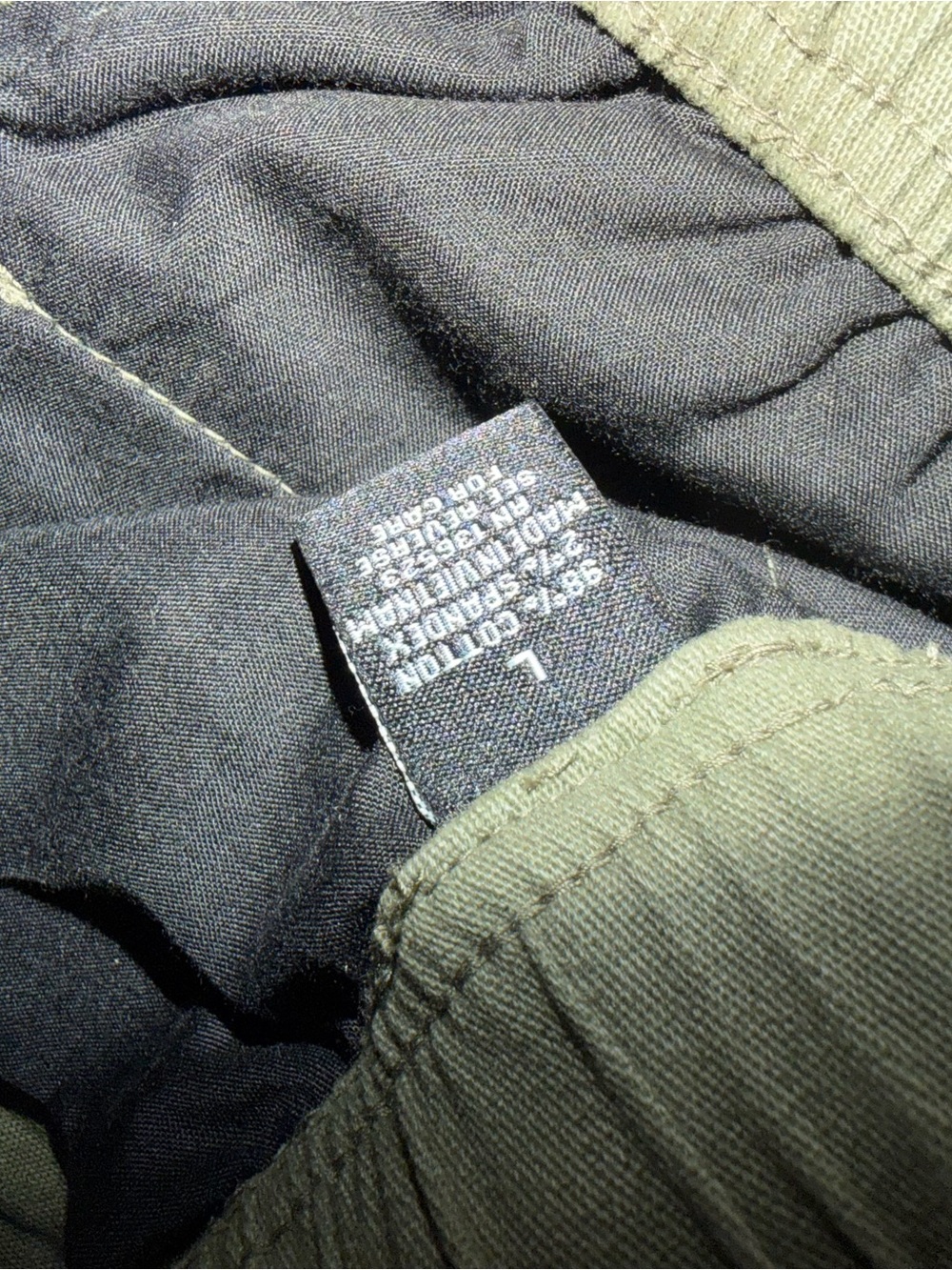 Brooklyn Cloth Men's Cargo Pocket Twill Joggers Relaxed Fit Durable Green Large - Picture 7 of 7